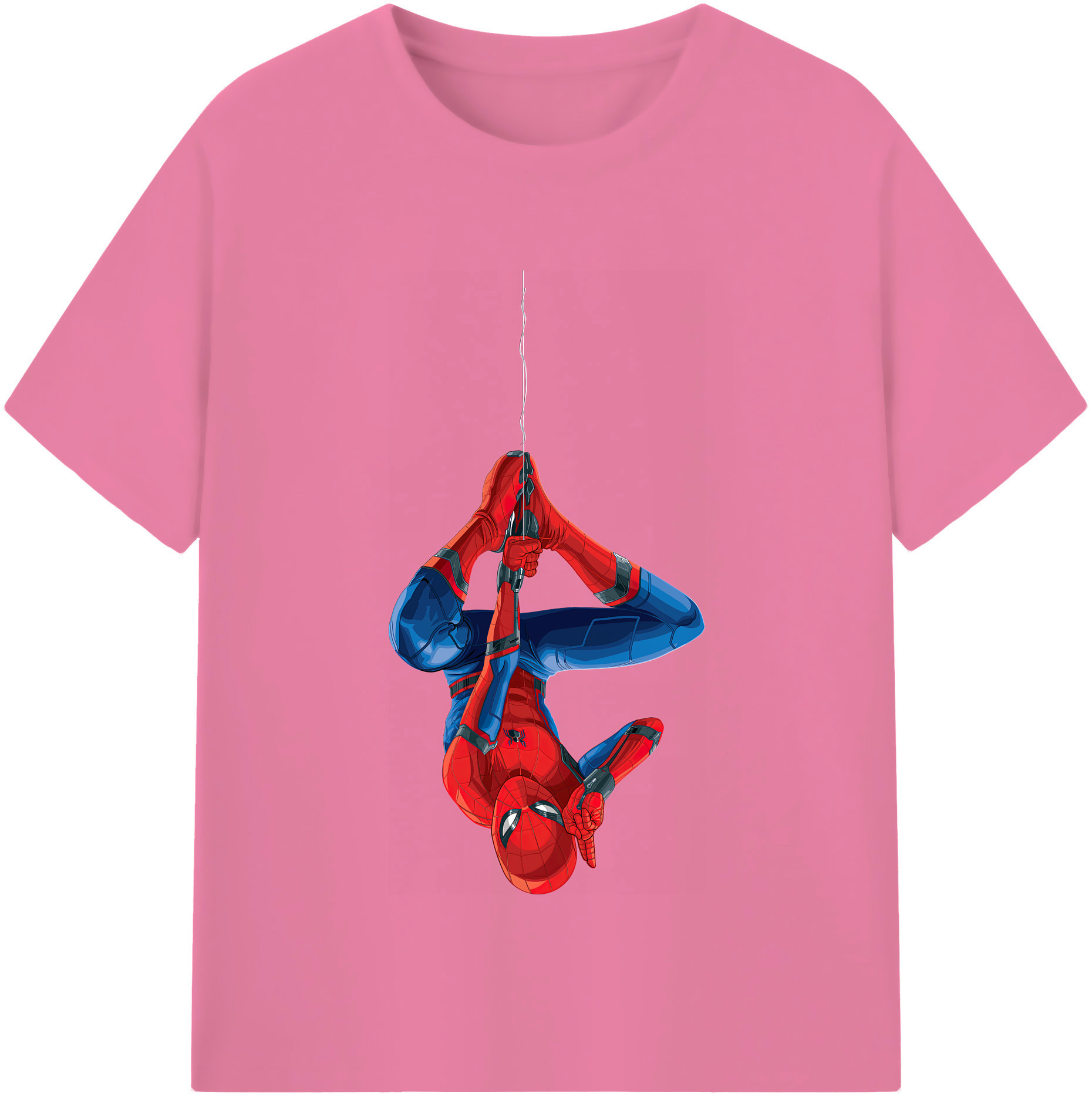 （画像用） Spider Man スパイダーマン 綿100％半袖Tシャツ（フロントプリント）
